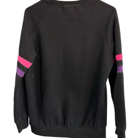 ✌️Dutch Bros Black Dutch LUV Crewneck Sweatshirt XSmall Stripes Patch ‘92 - Picture 2 of 7